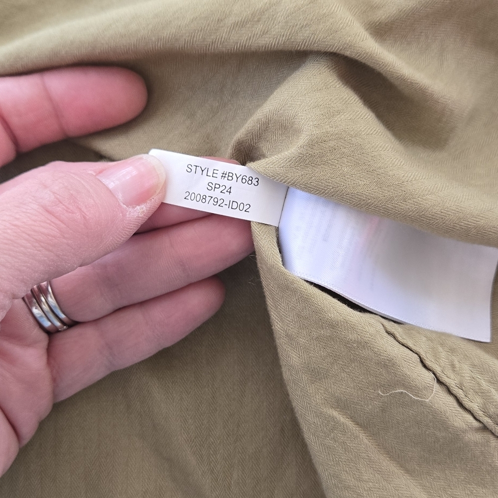 J. Crew Green Utility Pullover Blouse Top Small - Picture 8 of 9